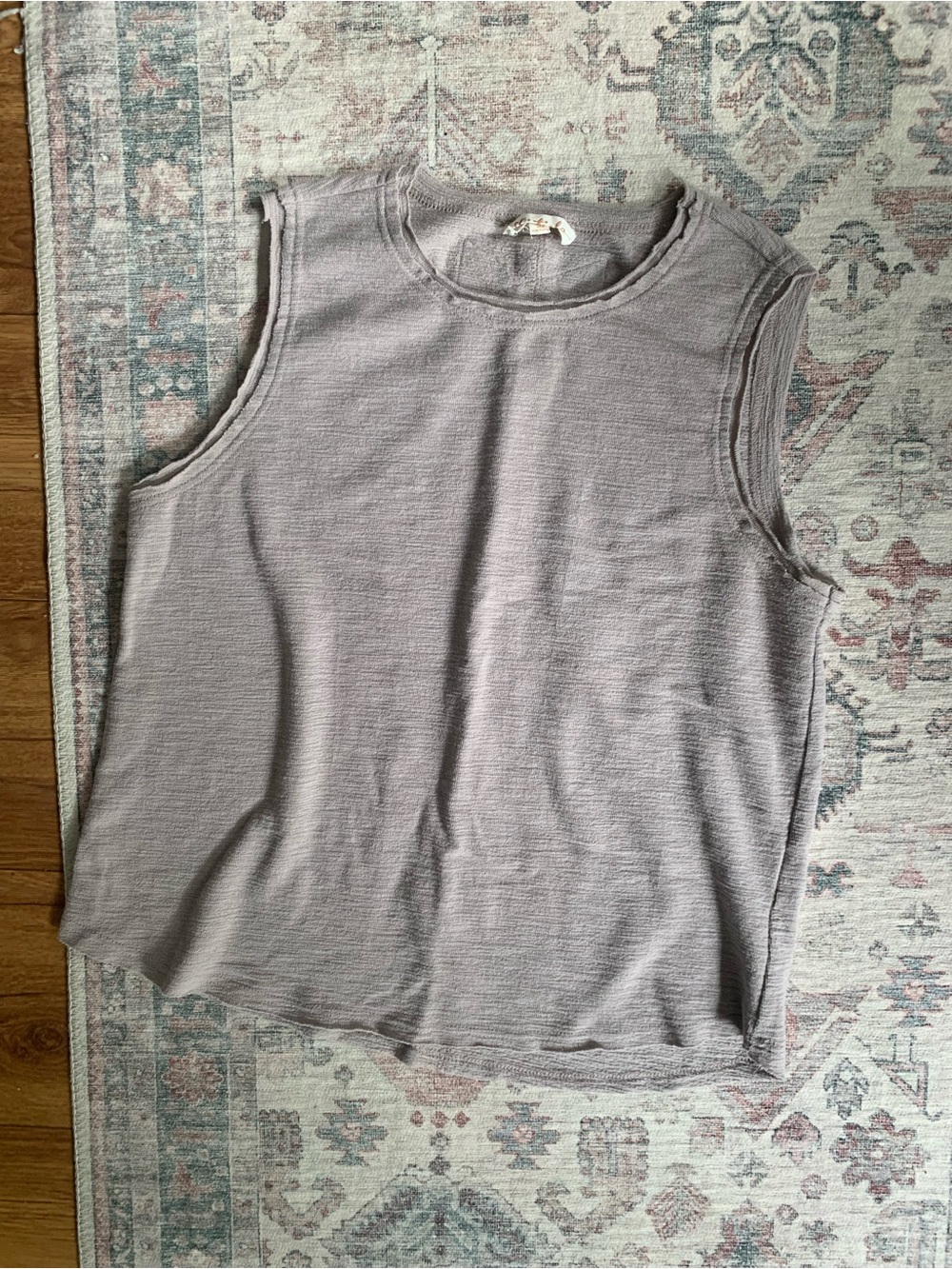 Listicle Sleeveless Knit Tank Top - Taupe Gray